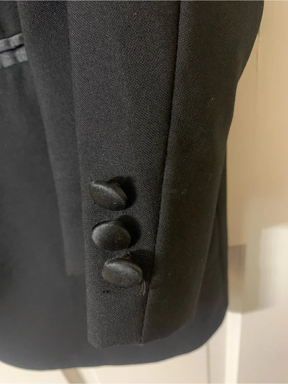 Dior Black Tuxedo Jacket with Satin Peak Lapels
